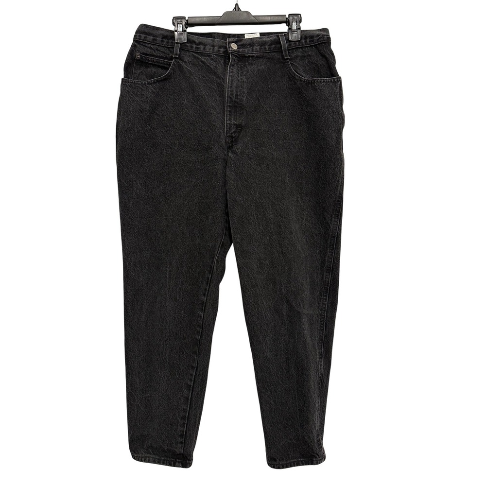 Vintage Gitano Jeanswear Women's Black Wash Denim Pants‎ Size 10 Straight Leg